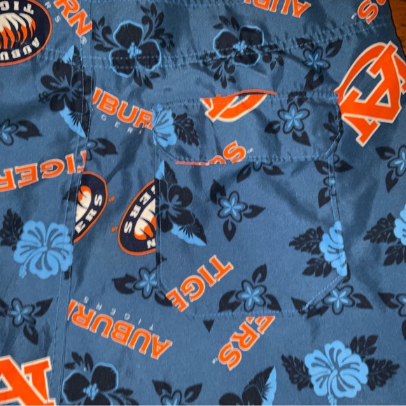 Auburn Tigers Swim Trunks Mens XL Blue Orange Velcro closure ProPlayer 2 - Picture 4 of 9
